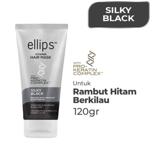 Ellips Hair Mask Pro Keratin Silky Black Tube