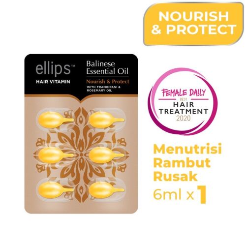 Ellips Hair Vitamin Bali Nourish & Protect 6 Capsules