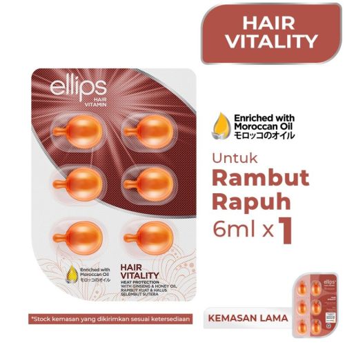 Ellips Hair Vitamin Moroccan 6 Capsules Hair Vitality